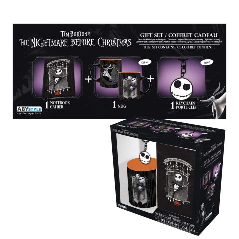 Disney - The Nightmare Before Christmas Gift Box - Jack - Mug 320ml + Keyring + Notebook (New)