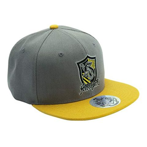 ABYstyle Harry Potter Snapback Cap Grey and Yellow Hufflepuff (New)