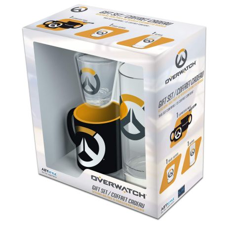 Overwatch - Glass Pack 29cl + Shooter + Mini Mug "Logo" (New)