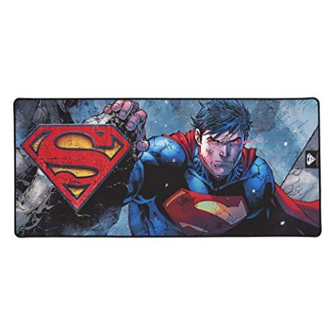Superman - Anti-slip XXL 90 mms x 40 mms beaded finish mouse pad - Official License DC Comics (New)