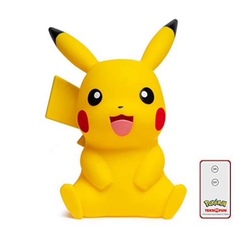 TEKNOFUN 811356 pokemon,pikachu Lamp,Figurine, Yellow, 40 cm (New)