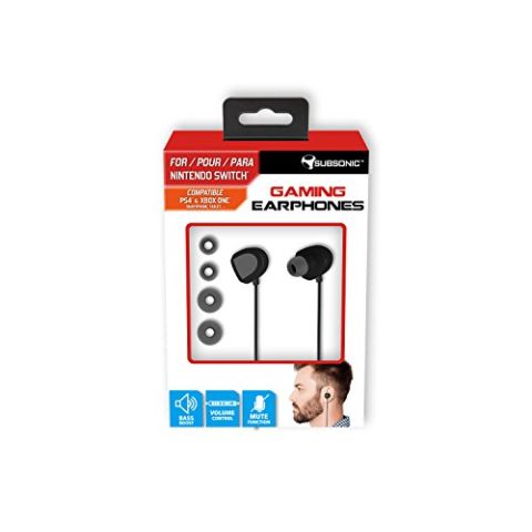 Subsonic - Gaming Earphones with microphone for Nintendo Switch – Gaming earphones with bass boost (New)