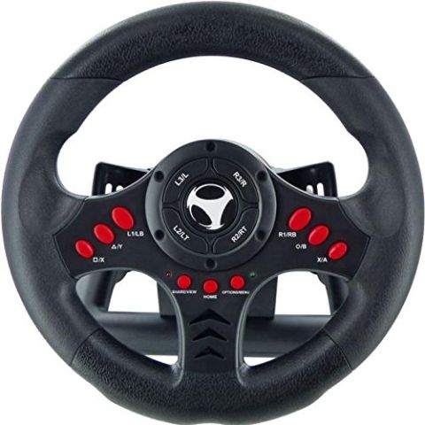 Subsonic Universal Racing Wheel with Pedals (PS4/Slim/Pro/Xbox One/S/PS3) (New)