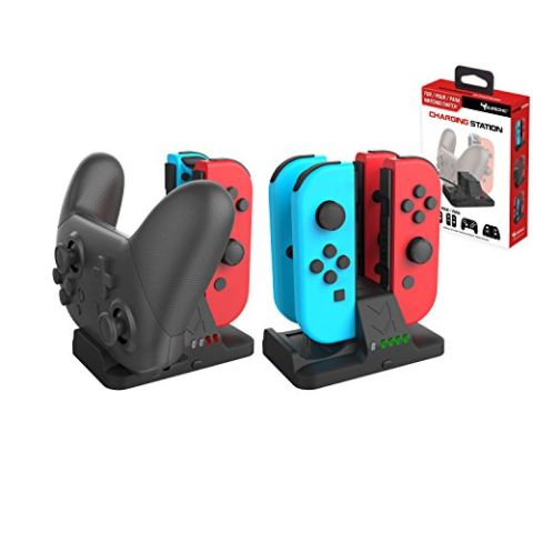 Subsonic Charger for 4 Joy-Cons and One Nintendo Switch Pro Controller (New)