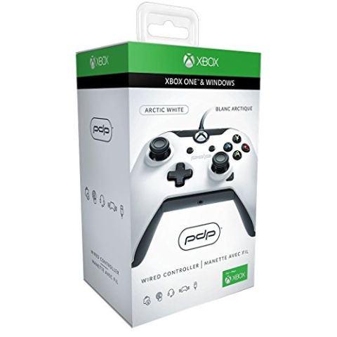 PDP Wired Controller (White) (Xbox One) (New)
