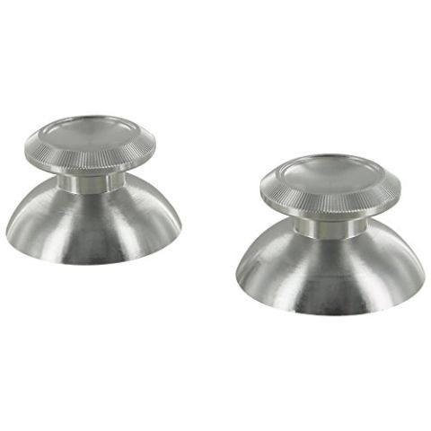 ZedLabz aluminium alloy metal analog thumbsticks for Sony PS4 controllers - Silver (New)