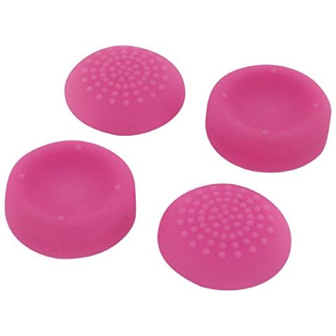 PS4 Silicone Thumb Grips: Concave & Convex - Pink (Assecure)  (PS4) (New)