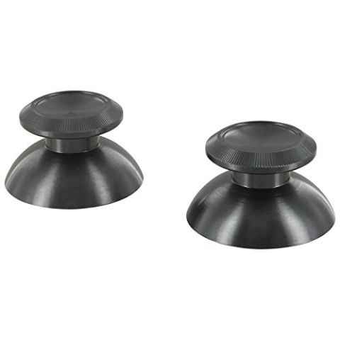 ZedLabz PS4 Alloy Metal Thumb Stick Replacements x2 (Spare Parts) - Black  (PS4) (New)