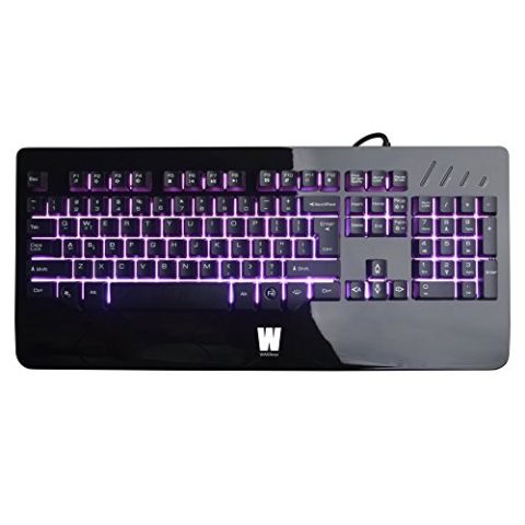 Wasdkeys K300-UK K300 Gaming Keyboard With Virtual Mechanical Keys (Piano Black) (PC) (New)