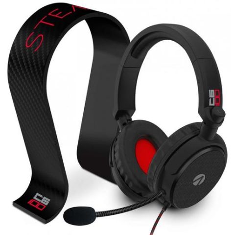 STEALTH C6-100 Stereo Gaming Headset & Stand (Black/Red) (Switch) (New)