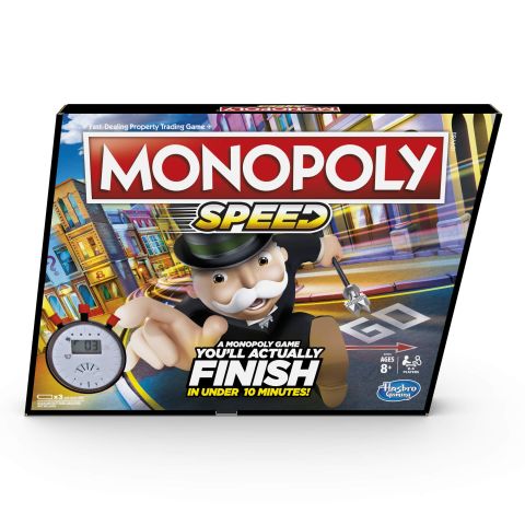 Monopoly Speed Board Game, Play Monopoly in Under 10 Minutes, Fast-Playing Monopoly Board Game for Ages 8 and up, Game for 2-4 Players (New)