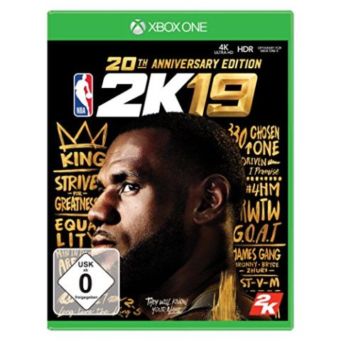 NBA 2K19-20th Anniversary Edition (German Box - Multi Lang in Game) /Xbox One (New)