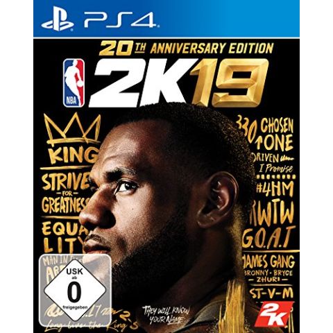 NBA 2K19-20th Anniversary Edition (German Box - Multi Lang in Game) /PS4 (New)