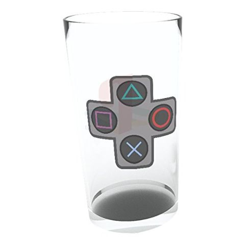 GB eye LTD, Playstation, Buttons, Pint Glass, Multi-Colour, 9 x 15 x 9 cm (New)