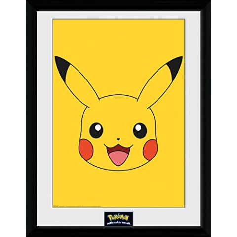 GB eye LTD, Pokemon, Pikachu, Framed Photograph, 40 x 30 cm, Wood, Various, 52x44x3 cm (New)