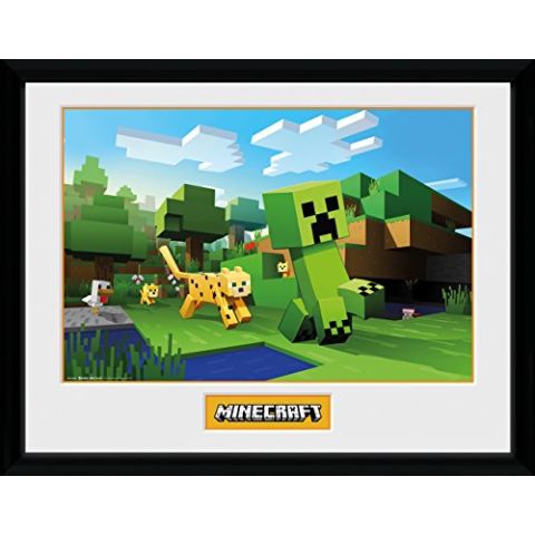 GB eye Minecraft, Ocelot Chase, Framed Print 30x40cm, Wood, Various, 52 x 44 x 3 cm (New)
