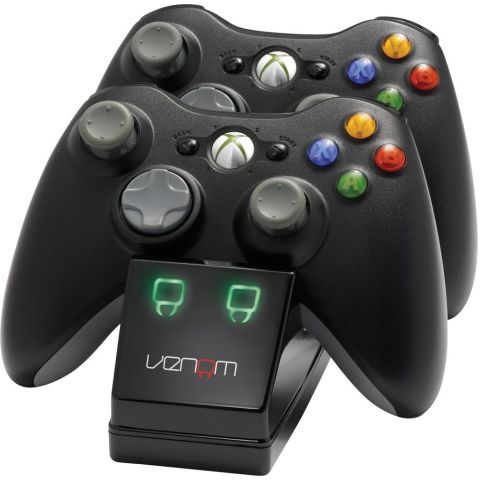 Venom Xbox 360 Twin Docking Station with 2 x Rechargeable Battery Packs (Xbox 360) (New)