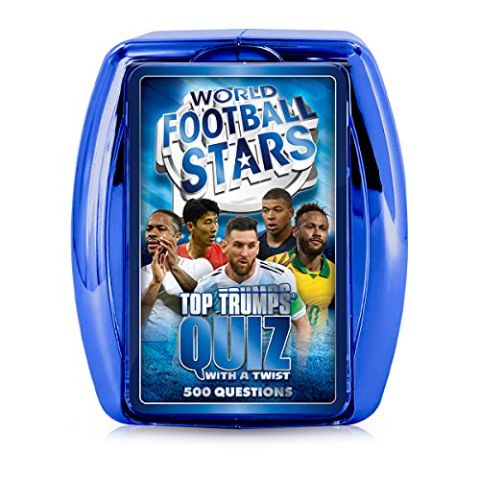 World Football Stars Top Trumps Quiz Game - Blue (New)