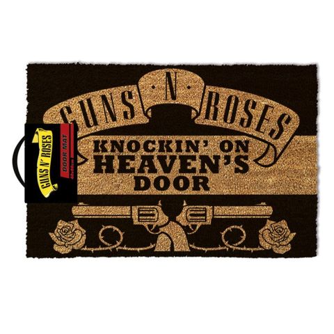 Guns N' Roses Knocking On Heaven's Door Mat, Coir, Black, 60 x 40 x 1.5 cm (New)