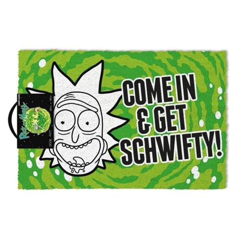 Cartoon Network Rick and Morty, Get Schwifty Doormat, Multi-Colour, 40 x 60 cm (New)