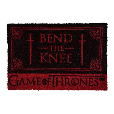 Game Of Thrones Bend the Knee Door Mat, Multi-Colour, 40 x 60 cm (New)