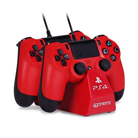 Charge Play and Charge Cables - Red (PS4) (New)