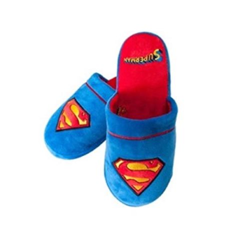 Superman DC Comics Slippers Blue Large (UK 8-10) (New)