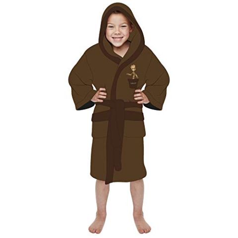 Groovy Groot Guardians of the Galaxy arvel Brown Kids Robe  (7-9 Years) (New)