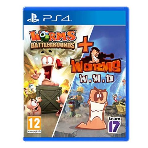 Worms Battlegrounds & Worms WMD (Double Pack) (PS4) (New)