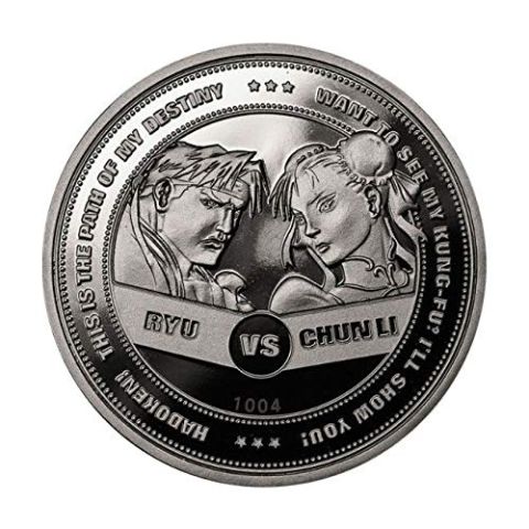 Street Figther Coin Chun Li vs Ryu Limited Edition Collectors Coin (Silver) (New)