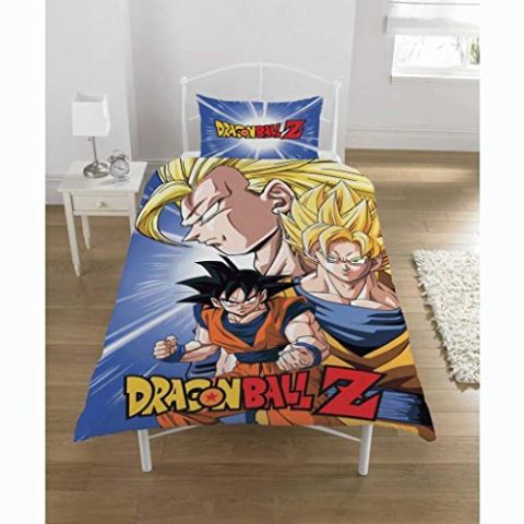 Dragon Ball Z New Official BATTLE Single Duvet Set Reversible Childrens Novelty Bedding Duvet Cover and Pillowcases (New)