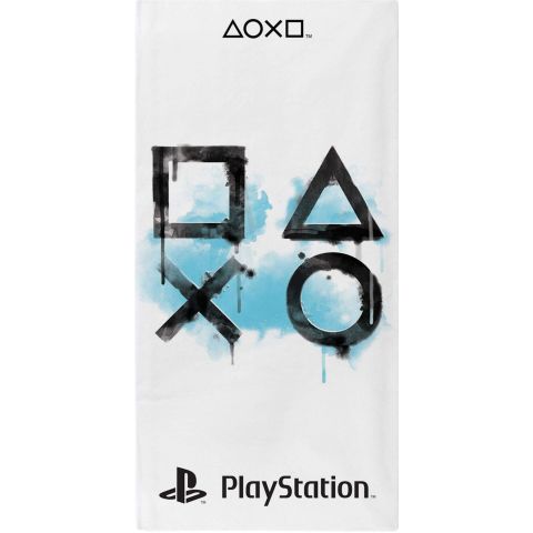 Official Playstation Inkwash Character 100% Cotton Beach Towel (New)