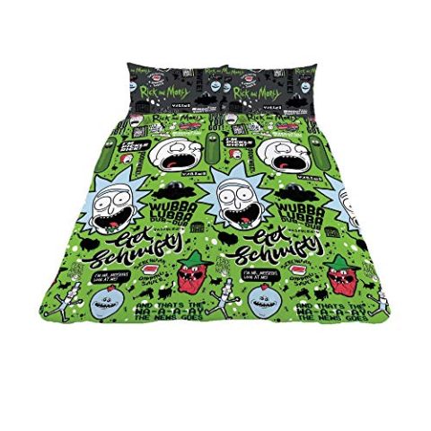 CnA Stores - Rick and Morty Single Duvet Cover Set “Get Schwifty” Reversible Bedding (New)