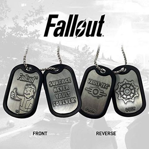 FaNaTtik Fallout Dog Tags with ball chain Logo Pendants necklaces (New)