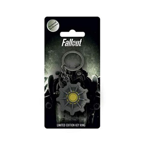 Fanattik- Fallout-Keyring-Vault Door, 8FA21536CD (New)