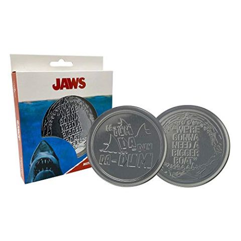 FaNaTtik Jaws Coaster 4-Pack We're Gonna Need A Bigger Boat Glasses Coasters (New)