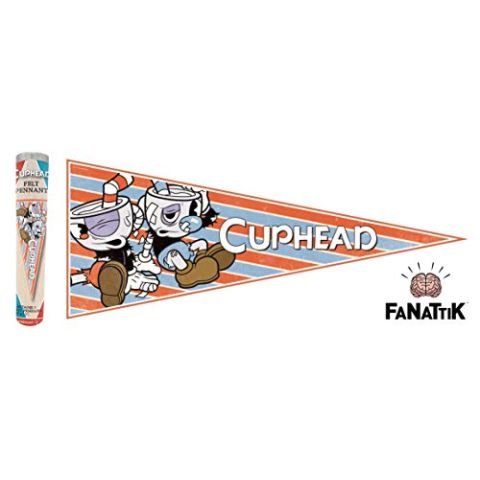 Cuphead & Mugman Battered and Bruised Pennant (New)