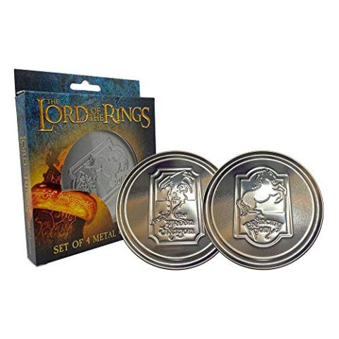 FaNaTtik The Lord of the Rings Coaster 4-Pack Green Dragon Glasses Coasters (New)