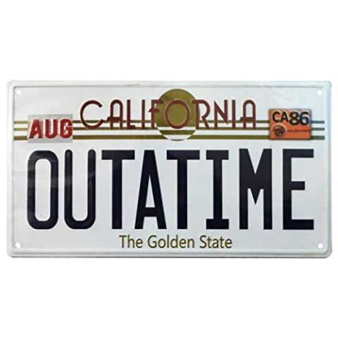 Back To The Future  Number Plate (New)