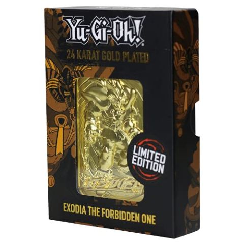 Fanattik KON-YGO26G Yu-Gi-Oh-Limited Edition 24K Gold Plated Collectible Exodia The Forbidden One (New) (New)