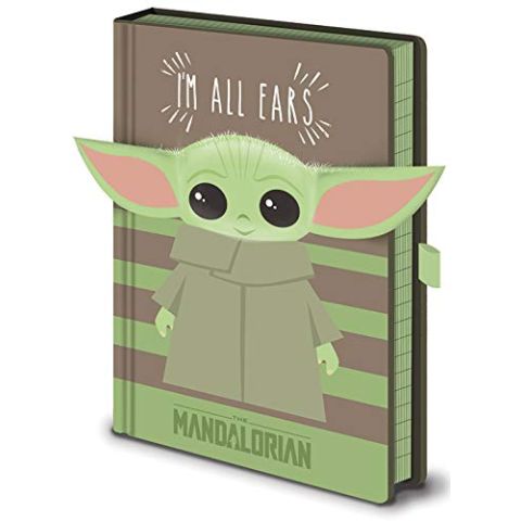 STAR WARS Baby Yoda 3D All Ears Notebook, Multi, One Size (New)