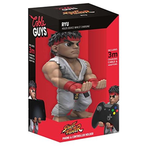 Collectable Street Fighter V Cable Guy Device Holder - Ryu (PS4 / Xbox One / Smartphones) (New)
