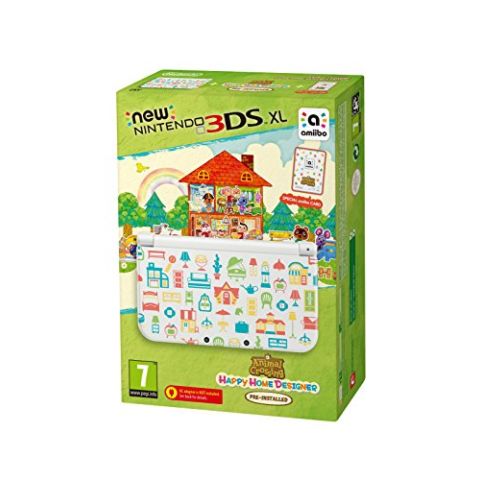 New 3DS XL + Animal Crossing: Happy Home Designer  + amiibo Card (New)