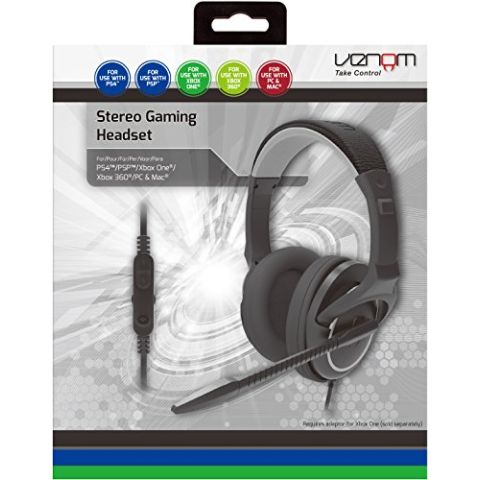 Venom Universal Stereo Gaming Headset (PS4 / Xbox One / Xbox 360 / PSP / PC / Mac) (New)