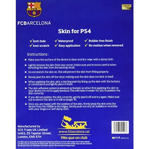 Official Barcelona FC - PlayStation 4 (Console) Skin  (PS4) (New)
