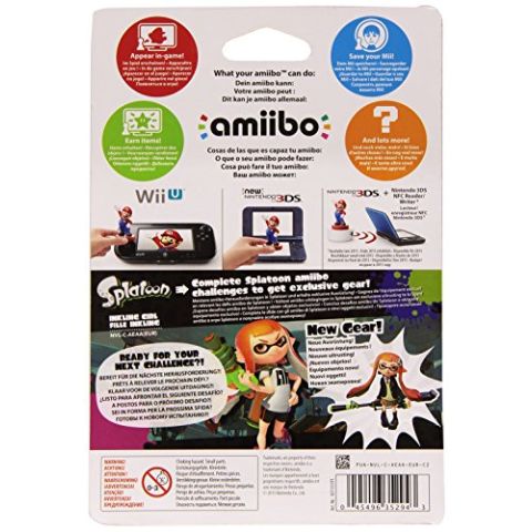 Nintendo Amiibo Character - Inkling Girl (Splatoon Collection)  (Wii-U) (New)