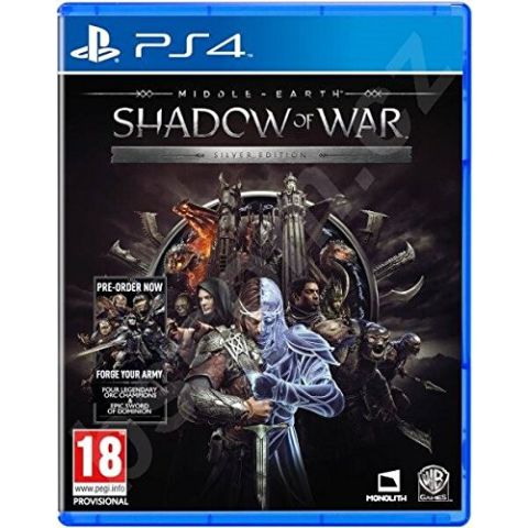 Middle-earth Shadow of War (Silver Edition) (PS4) (New)