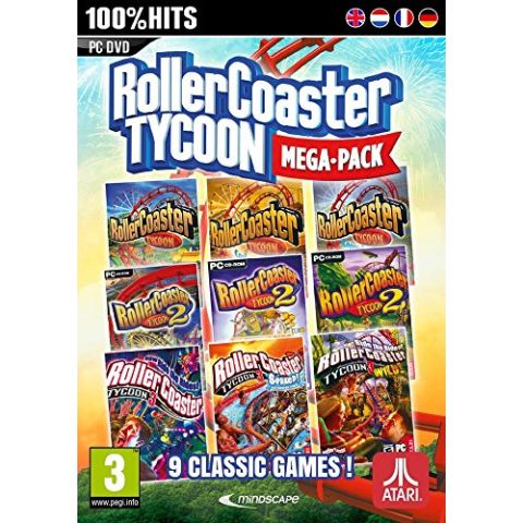 RollerCoaster Tycoon 9 Mega Pack (PC DVD) (New)