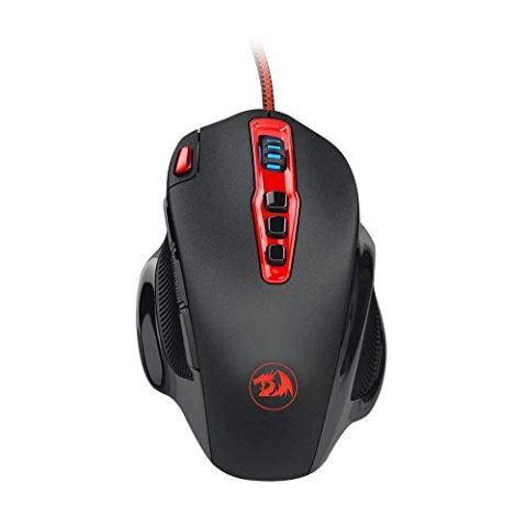 Redragon M805 Hydra 14400 DPI 8000 FPS 1000 Hz High Precision Wired Programmable Gaming Mouse 10 Programmable Buttons 5 Memory Modes (New)