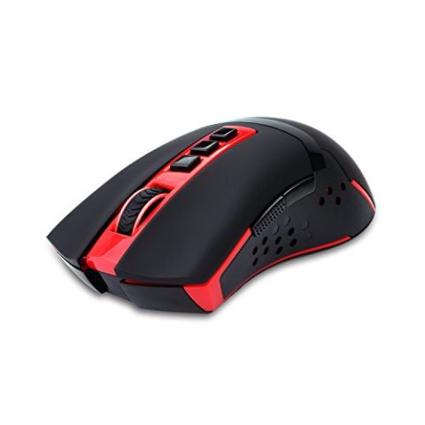 Wireless Gaming Mouse for PC Gamer, RED LED Backlit 9 Button Programmable Cordless Gaming Mouse 4800 DPI Adjustable, Ergonomic Portable Computer Mouse, M692 BLADE by Redragon (New)